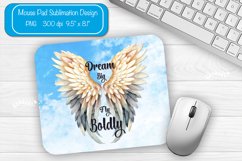 Mouse pad Sublimation designs Mouse pad Wings quote png Product Image 1