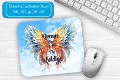 Mouse pad Sublimation designs Mouse pad Wings quote png Product Image 1