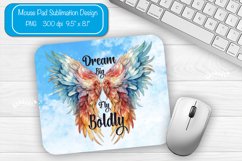 Mouse pad Sublimation designs Mouse pad Wings quote png Product Image 1