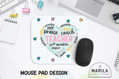 Teacher Word Cloud Mouse Pad Design | JPG Download Product Image 1