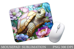 Turtle Mouse Pad Sublimation. Turtle Mouse Pad Design Product Image 1