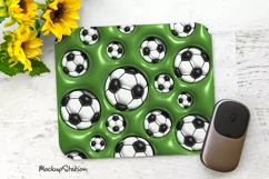 Soccer Mouse Pad Sublimation PNG | Football Mouse Mat Design Product Image 1