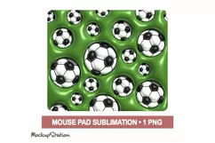 Soccer Mouse Pad Sublimation PNG | Football Mouse Mat Design Product Image 2