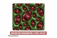 Rugby Mouse Pad Sublimation PNG | American Football Sports Product Image 2