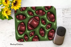 Rugby Mouse Pad Sublimation PNG | American Football Sports Product Image 1