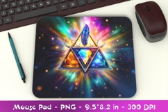 Cosmic Feather Triangle PNG Product Image 1