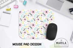 Floral Mouse Pad Printable - Fresh Blossom Mouse Pad design Product Image 1