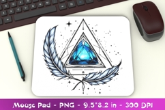 Celestial Mandala Mouse Pad PNG Product Image 1