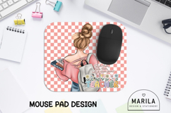 Blonde Teacher Blossom Mouse Pad Design Product Image 1