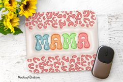 3d Inflated Mama Mouse Pad Sublimation PNG Design I Puffy Product Image 1