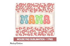 3d Inflated Mama Mouse Pad Sublimation PNG Design I Puffy Product Image 2