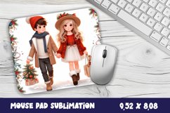 Christmas Baby Mouse Pad Design, Christmas Sublimation PNG Product Image 1