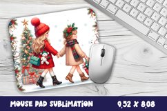 Christmas Baby Mouse Pad Design, Christmas Sublimation PNG Product Image 1