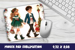 Christmas Baby Mouse Pad Design, Christmas Sublimation PNG Product Image 1