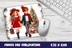 Christmas Baby Mouse Pad Design, Christmas Sublimation PNG Product Image 1