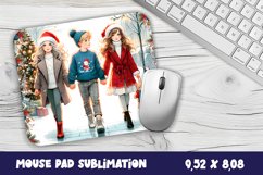 Christmas Baby Mouse Pad Design, Christmas Sublimation PNG Product Image 1