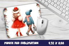 Christmas Baby Mouse Pad Design, Christmas Sublimation PNG Product Image 1