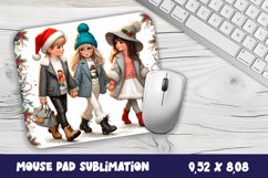 Christmas Baby Mouse Pad Design, Christmas Sublimation PNG Product Image 1