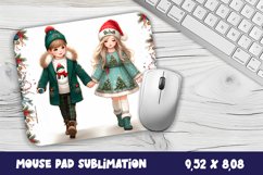Christmas Baby Mouse Pad Design, Christmas Sublimation PNG Product Image 1