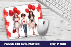 Valentines Day Mouse Pad | Heart Balloons Mousepad Product Image 1