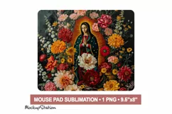 Guadalupe Mouse Pad Sublimation PNG | Our Lady of Guadalupe Product Image 2