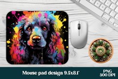 Rainbow dog mouse pad wrap | Mouse pad wrap design