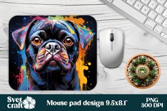 Animal mouse pad sublimation design | Mousepad dog