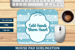 Winter Quote Mouse Pad | Mouse Pad Sublimation Product Image 1