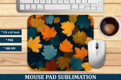 Fall Leaves Mouse Pad | Mouse Pad Sublimation Product Image 1