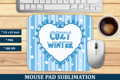Cozy Winter Mouse Pad | Mouse Pad Sublimation Product Image 1