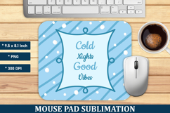 Winter Quote Mouse Pad | Mouse Pad Sublimation Product Image 1