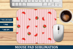 Watermelon Stripe Mouse Pad | Mouse Pad Sublimation Product Image 1