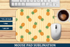 Pineapple Pattern Mouse Pad | Mouse Pad Sublimation Product Image 1