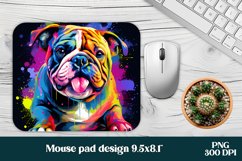 Rainbow dog mouse pad wrap | Animal mouse pad