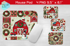 Christmas pachwork| Mouse Pad Sublimation Product Image 1