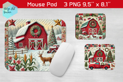 Christmas pachwork| Mouse Pad Sublimation Product Image 1