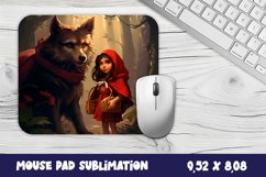 Mouse pad PNG Little Red Riding Hood Sublimation Product Image 1