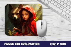 Mouse pad PNG Little Red Riding Hood Sublimation Product Image 1