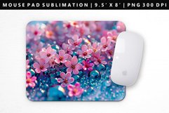 Flower Mouse Pad Design | Mouse Pad Sublimation PNG Product Image 1