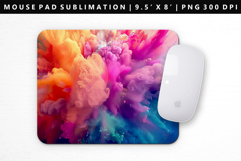 Rainbow Mouse Pad Design | Mouse Pad Sublimation PNG Product Image 1