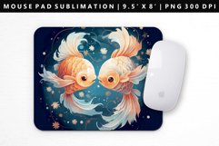 Zodiac Sign Mouse Pad Design | Mouse Pad Sublimation PNG Product Image 1