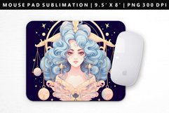 Zodiac Sign Mouse Pad Design | Mouse Pad Sublimation PNG Product Image 1