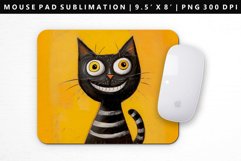 Funny Cat Mouse Pad Design | Mouse Pad Sublimation PNG Product Image 1