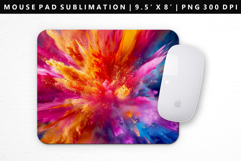 Rainbow Mouse Pad Design | Mouse Pad Sublimation PNG Product Image 1