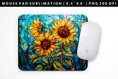 Sunflower Mouse Pad Design | Mouse Pad Sublimation PNG Product Image 1