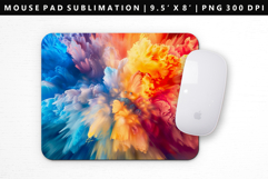Rainbow Mouse Pad Design | Mouse Pad Sublimation PNG Product Image 1