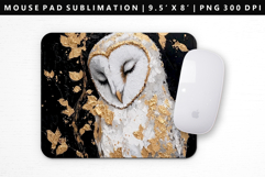 Owl Mouse Pad Design | Mouse Pad Sublimation PNG Product Image 1