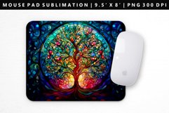 Tree Mouse Pad Design | Mouse Pad Sublimation PNG Product Image 1