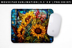 Sunflower Mouse Pad Design | Mouse Pad Sublimation PNG Product Image 1