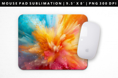 Rainbow Mouse Pad Design | Mouse Pad Sublimation PNG Product Image 1